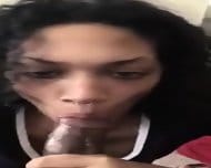 Black Girl With Big Ass Ride   Sucks His Mandingo