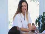 Perky teen masseuse blows BBC