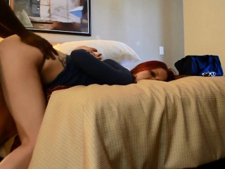 Redhead difficult fucked by her bbc