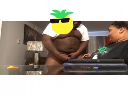 Horny Bbw slut sucks the cum out a bbc