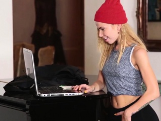 Tiny teen babe rides bbc