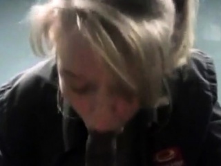 Hotel Employee sucks bbc