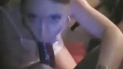 Pretty White Slut Milks Big Black Cock